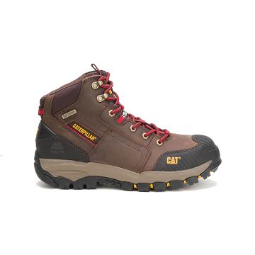 Botas Impermeáveis Caterpillar Navigator Medio Waterproof Steel Biqueira Masculino Cafes | CAT127-PT