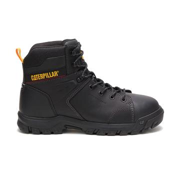 Botas Impermeáveis Caterpillar Wellspring Waterproof Metatarsal Guard Steel Biqueira Masculino Preta