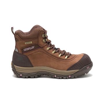 Botas Segurança Caterpillar Ally Waterproof Composite Biqueira Feminino Marrom | CAT408-PT