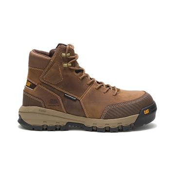 Botas Segurança Caterpillar Device Waterproof Composite Biqueira Masculino Marrom | CAT034-PT