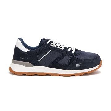 Sapatos de Caminhada Caterpillar Woodward Steel Biqueira Masculino Azuis | CAT367-PT